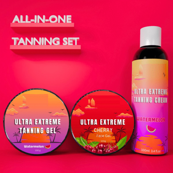 Watermelon Tanning Gel & Cream with Cherry Tanning Face Gel